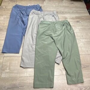 Chubbies Pants Everywear Men XL Blue Grey Green Bundle Stretch Casual Hemmed